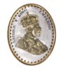 Rmp Jewellers Silver Coin Oval King Ganga Jamna